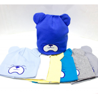 Р 014 "TEDDY" Шапка для мальчика, рибана, 7-10 лет Р 014 "TEDDY" Шапка для мальчика, рибана, 7-10 лет